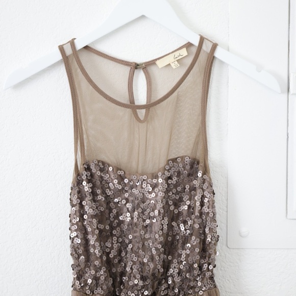 Lush High Low Mesh Sequin Dress - Picture 3 of 3